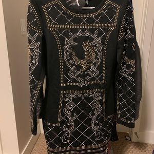 Studded Bodycon Dress